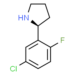 (2R)-2-(5-CHLORO-2-FLUOROPHENYL)PYRROLIDINE Structure