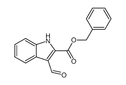 benzyl 3-formindole-2-carboxylate结构式