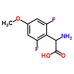 Amino(2,6-difluoro-4-methoxyphenyl)acetic acid Structure