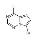 7-Bromo-4-chloropyrrolo[2,1-f][1,2,4]triazine Structure