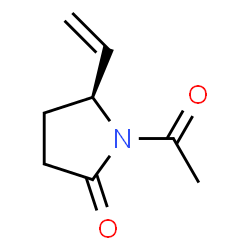 2-Pyrrolidinone, 1-acetyl-5-ethenyl-, (S)- (9CI) Structure
