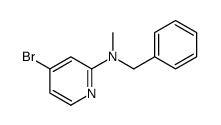 N-Benzyl-4-bromo-N-methylpyridin-2-amine结构式