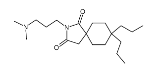 2-(3-(dimethylamino)propyl)-8,8-dipropyl-2-azaspiro(4.5)decane-1,3-dione Structure