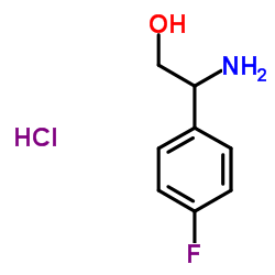 2-氨基-2-(4-氟苯基)乙醇盐酸盐结构式