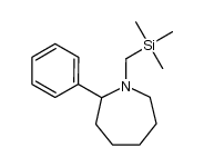 2-Phenyl-1-[(trimethylsilyl)methyl]perhydroazepine结构式