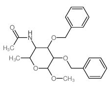 N-[6-methoxy-2-methyl-4,5-bis(phenylmethoxy)oxan-3-yl]acetamide结构式