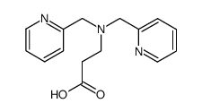 N,N-bis(2-pyridylmethyl)3-aminopropionic acid Structure