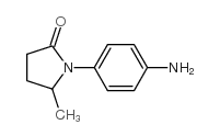 1-(4-氨基苯基)-5-甲基吡咯烷-2-酮结构式