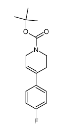 4-(4-fluorophenyl)-3,6-dihydro-2H-pyridine-1-carboxylic acid tert-butyl ester Structure