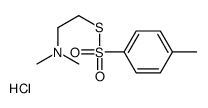 N,N-dimethyl-2-(4-methylphenyl)sulfonylsulfanylethanamine,hydrochloride结构式