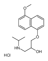 1-(5-methoxynaphthalen-1-yl)oxy-3-(propan-2-ylamino)propan-2-ol,hydrochloride Structure