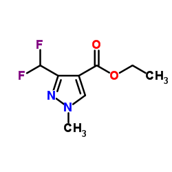 3-(二氟甲基)-1-甲基-1H-吡唑-4-羧酸乙酯结构式