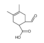 3-Cyclohexene-1-carboxylic acid, 6-formyl-3,4-dimethyl-, cis- (8CI)结构式