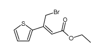 (Z)-ethyl 4-bromo-3-(thiophen-2-yl)but-2-enoate Structure