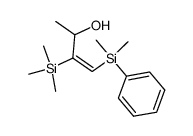 (E)-4-Dimethyl(phenyl)silyl-3-trimethylsilylbut-3-en-2-ol结构式