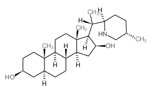 Pregnane-3,16-diol,20-[(2R,5S)-5-methyl-2-piperidinyl]-, (3b,5a,16b,20S)- (9CI) structure