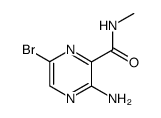 3-amino-6-bromo-N-methylpyrazine-2-carboxamide Structure