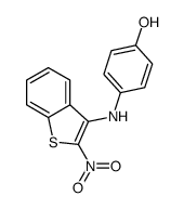 4-[(2-nitro-1-benzothiophen-3-yl)amino]phenol Structure