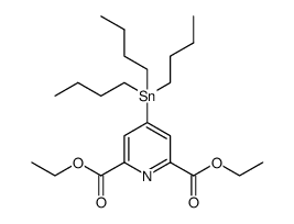 diethyl 4-(tributylstannyl)pyridine-2,6-dicarboxylate Structure