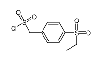 (4-ethylsulfonylphenyl)methanesulfonyl chloride Structure