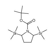 tert-butyl 2,5-bis(trimethylsilyl)pyrrolidine-1-carboxylate Structure