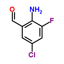 2-Amino-5-chloro-3-fluorobenzaldehyde Structure