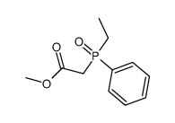methyl 2-(ethyl(phenyl)phosphoryl)acetate Structure