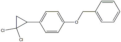 1-苄氧基-4-(2,2-二氯环丙基)苯结构式