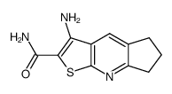 3-AMINO-6,7-DIHYDRO-5H-CYCLOPENTA[B]THIENO[3,2-E]PYRIDINE-2-CARBOXAMIDE Structure