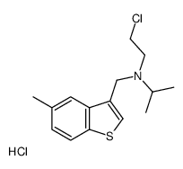 N-(2-chloroethyl)-N-[(5-methyl-1-benzothiophen-3-yl)methyl]propan-2-amine,hydrochloride Structure