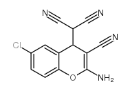 2-(2-氨基-6-氯-3-氰基-4H-色烯-4-基)丙二腈结构式