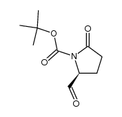 tert-butyl (S)-2-formyl-5-oxopyrrolidine-1-carboxylate结构式
