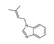 (9ci)-1-(3-甲基-2-丁烯)-1H-苯并咪唑结构式