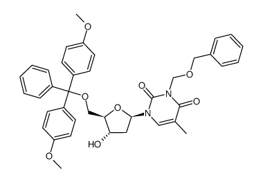 3-N-BOM-5'-O-DMTr-thymidine结构式