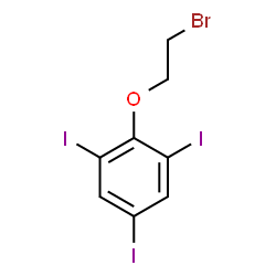 2-(2-bromoethoxy)-1,3,5-triiodobenzene Structure
