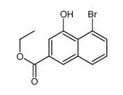 5-溴-4-羟基-2-萘羧酸乙酯结构式
