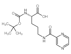 Boc-L-Orn(pyrazinylcarbonyl)-OH Structure