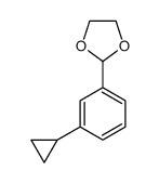 2-(3-cyclopropylphenyl)-1,3-dioxolane结构式