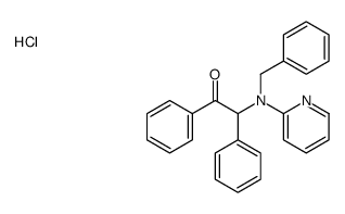 benzyl-(2-oxo-1,2-diphenylethyl)-pyridin-2-ylazanium,chloride Structure