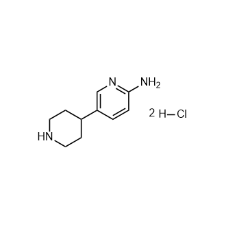 5-(Piperidin-4-yl)pyridin-2-aminedihydrochloride Structure