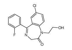 2-Hydroxyethylflurazepam Structure