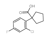 1-(2-氯-4-氟苯基)环戊烷羧酸结构式