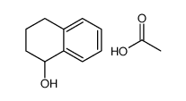 acetic acid,1,2,3,4-tetrahydronaphthalen-1-ol结构式