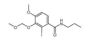2-iodo-4-methoxy-3-(methoxymethoxy)-N-propylbenzamide结构式