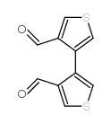 [3,3'-Bithiophene]-4,4'-dicarboxaldehyde Structure
