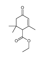 ethyl 2,6,6-trimethyl-4-oxocyclohex-2-ene-1-carboxylate结构式