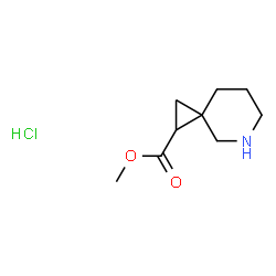 5-氮杂螺[2.5]辛烷-1-甲酸甲酯盐酸盐结构式