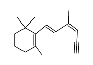 (3Z,5E)-4-methyl-6-(2,6,6-trimethyl-1-cyclohexen-1-yl)-3,5-hexadien-1-yne Structure