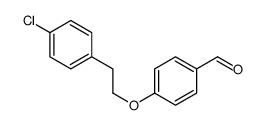 4-[2-(4-chlorophenyl)ethoxy]benzaldehyde Structure