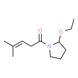 Pyrrolidine, 2-ethoxy-1-(4-methyl-1-oxo-3-pentenyl)- (9CI)结构式